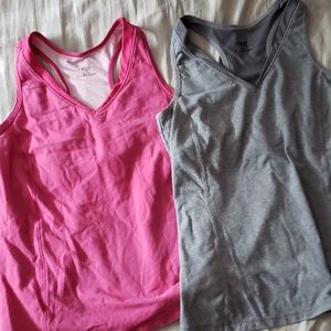 Two danskin gym tops with
